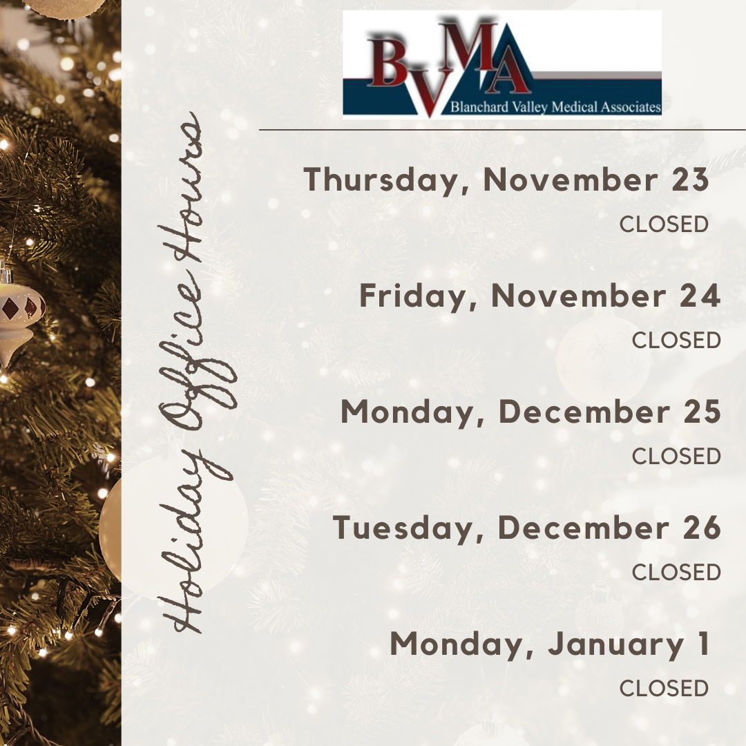 Holiday Schedule